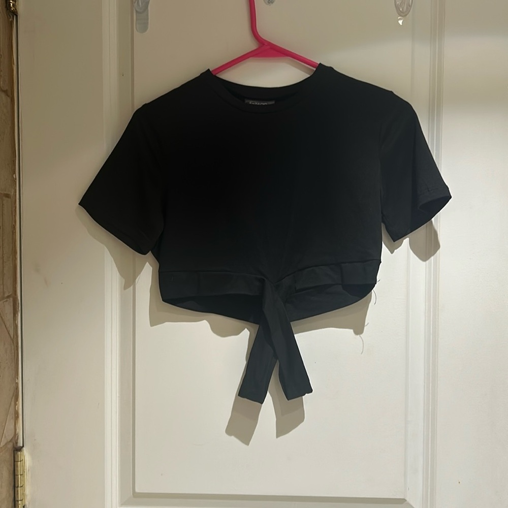 Cross crop top